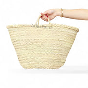 Handmade Moroccan Palm Leaf Basket – Eco-Friendly Market Tote