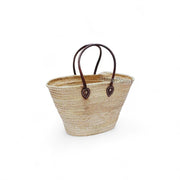 Handmade Straw Bag with Genuine Leather Handles – Boho Chic Tote for Beach