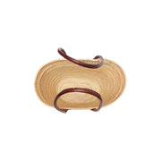 Handmade Straw Bag with Genuine Leather Handles – Boho Chic Tote for Beach